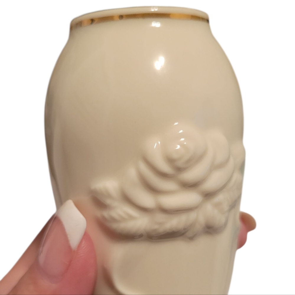 VINTAGE LENOX "ROSE BLOSSOM" VASE - Picture 3 of 7